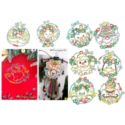 Stickserie - Weihnachtsfreunde